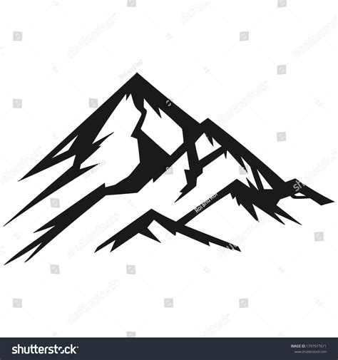 Mountain Black And White