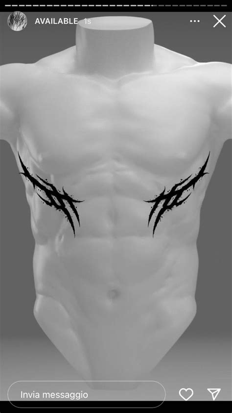 An Image Of The Back Of A Man S Torso With Barbed Wire On It