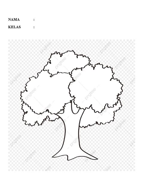 Gambar Pohon Mewarnai | PDF