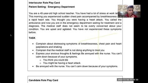 Complete Sample Of Oet Speaking Oet Speaking Role Play For Oet Exam