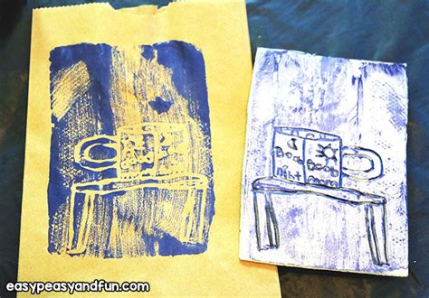 Printmaking Lesson For Kids Easy Peasy And Fun