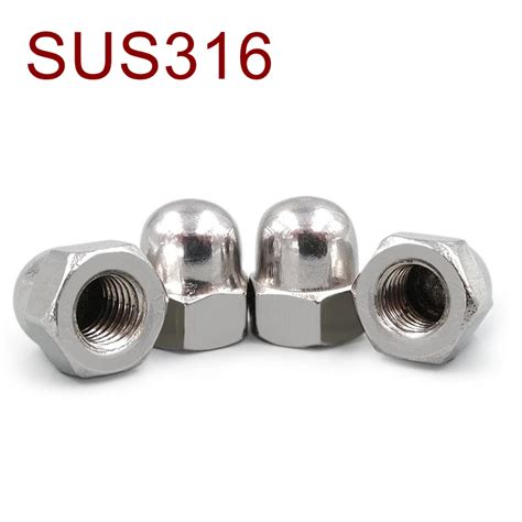 DOMED M5 STEEL NUTS Stainless Metal Cover Caps DIN1587 A2 A4 Hex