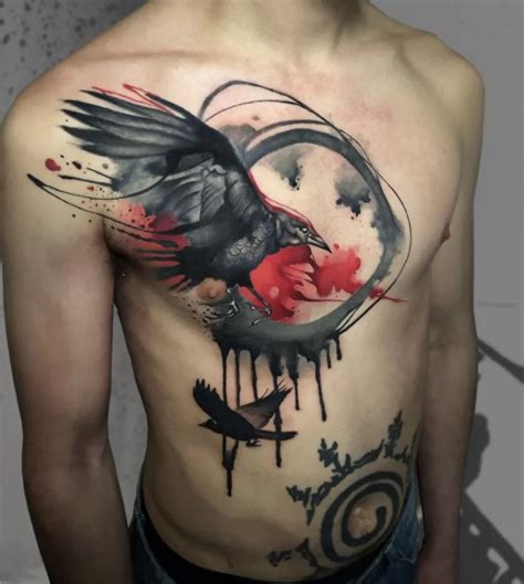 Embracing The Shadows: Crow Tattoos And Their Dark Symbolic Meanings ...