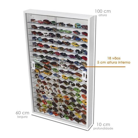 Expositor Para Hot Wheels Estante para Carrinhos Colecionáveis MDF Dom Móveis Estante