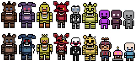 fnaf 4 pixel art grid balloon boy Phantom pixel balloon boy five nights freddy geeksomniac ...