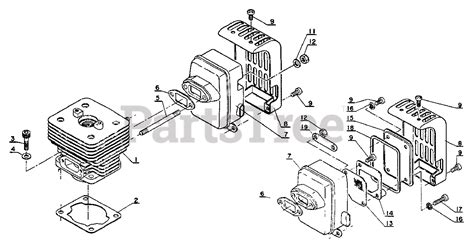 Echo SRM 302 ADX Echo String Trimmer Cylinder Parts Lookup With