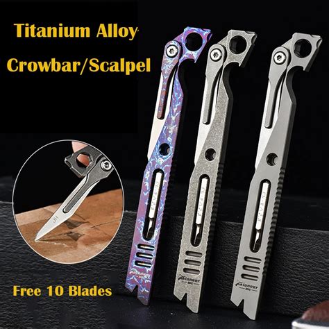 Tc Titanium Alloy Crowbar Multi Function Screwdriver Scalpel Slider