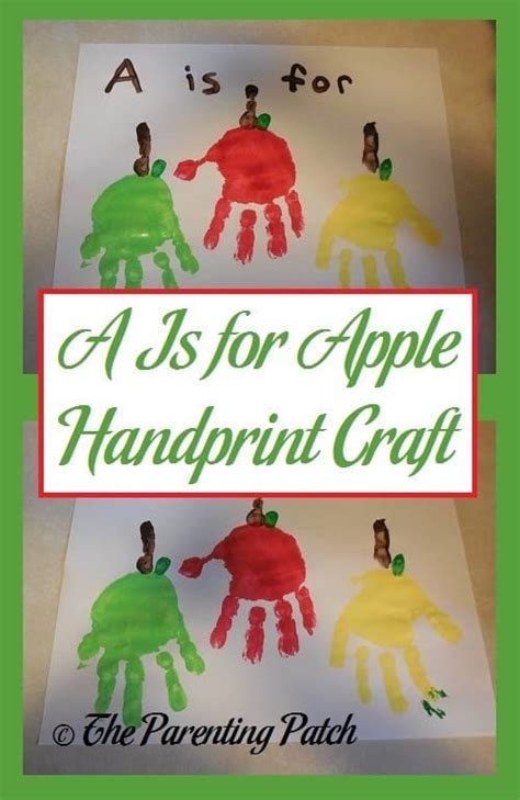 A Is for Apple Handprint Craft