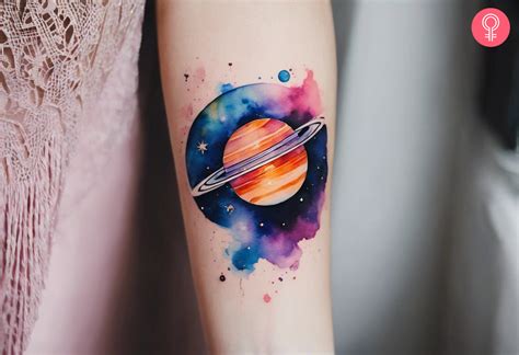 Stunning Saturn Tattoo Designs For Cosmic Enthusiasts