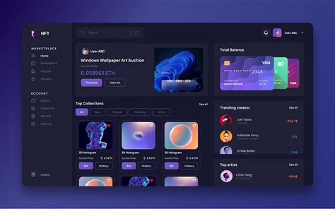 Nft Dashboard On Behance