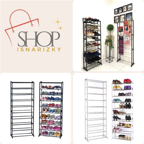 Jual Rak Sepatu Sendal Hijab Susun AMAZING SHOE RACK PORTABLE 10