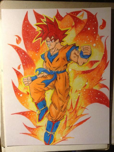 Goku god form by DragonGscales2015 on DeviantArt