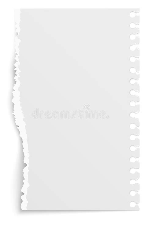 Ripped Paper Torn Paper Sheet Edges Isolated On Transparent Background