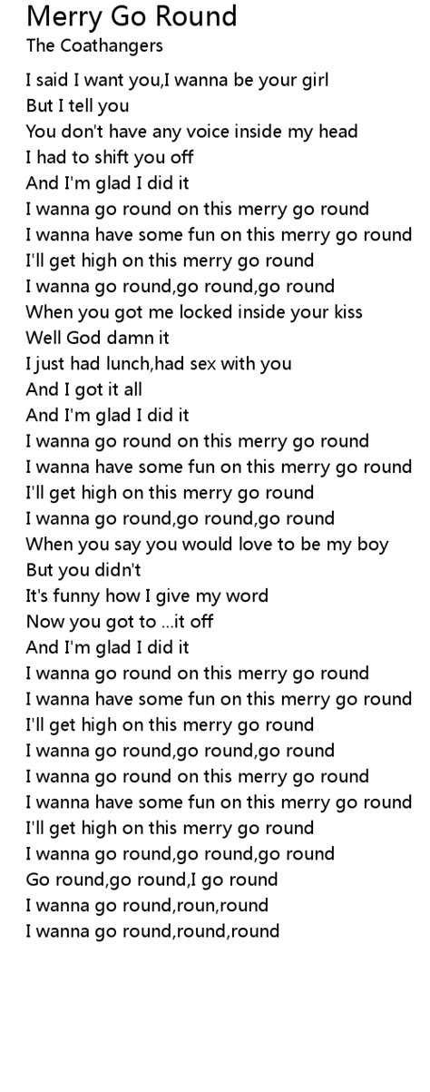 Merry Go Round Lyrics Follow Lyrics