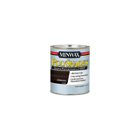 Minwax Polyshades Gloss Espresso Oil Based Interior Stain Half Pint