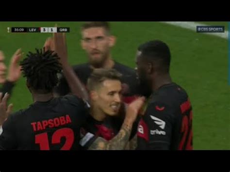 Victor Boniface Wundervolles Tor Bayer Leverkusen Gegen Qarabag FK