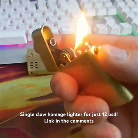 Single Claw Homage Semi Automatic Lighter For Just 12 Usd Youtube