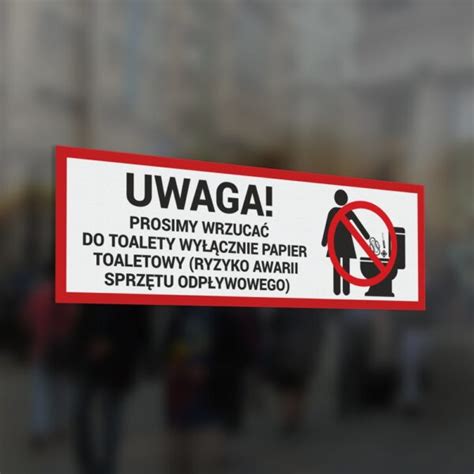 Prosimy Wrzucać Wyłącznie Papier 1030 cm naklejka DD03M Oznakowanie PRO