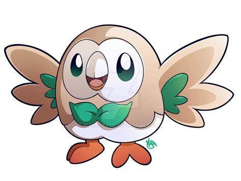 Rowlet By Mako Eyes On Deviantart