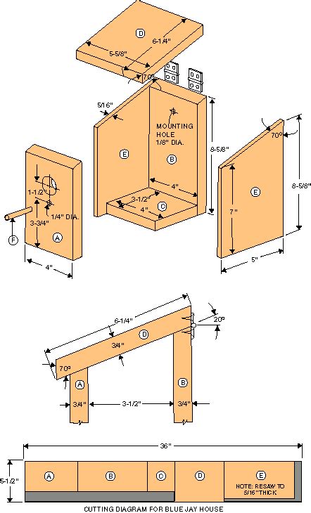 Cardinal Birdhouse Plans Free Printable 38 Free Birdhouse Plans Guide Patterns