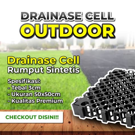 Jual Drainase Cell Alas Rumput Sintetis Lebih Awet Untuk Outdoor Cm X