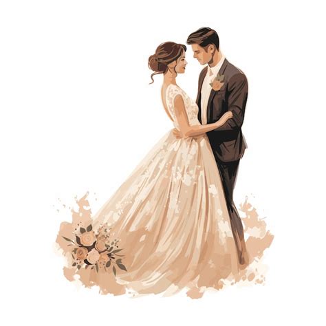 Wedding Couple vector | Premium AI-generated vector