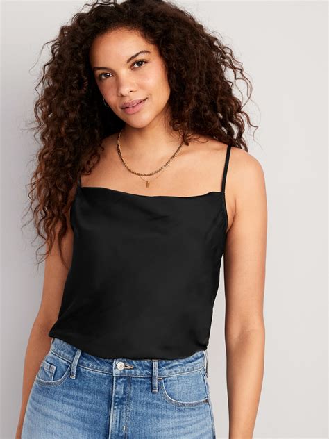 Cowl Neck Satin Cami Top Old Navy