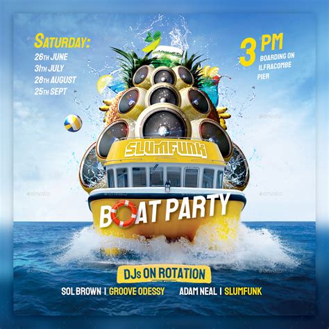 Yacht Party Flyer Template