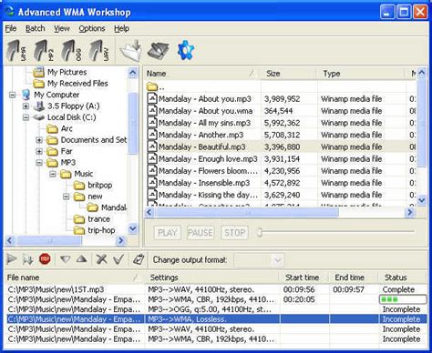 Advanced WMA Workshop - WMA to MP3 Converter, WMA Encoder, WMA Decoder