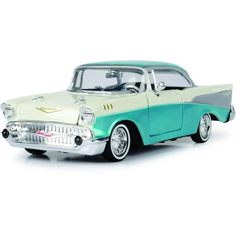 1957 Chevy Bel Air Btm 124 Scale Diecast Model By Jada Toys