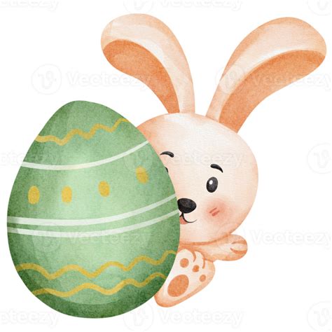 Watercolor Easter Bunny 23323723 Png