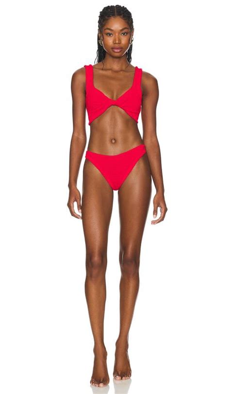 Hunza G Juno Bikini Set Red Editorialist