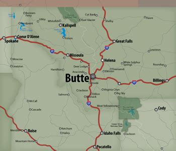 Eric Olason :: Cartographic Artist :: Butte, Montana Locater Map