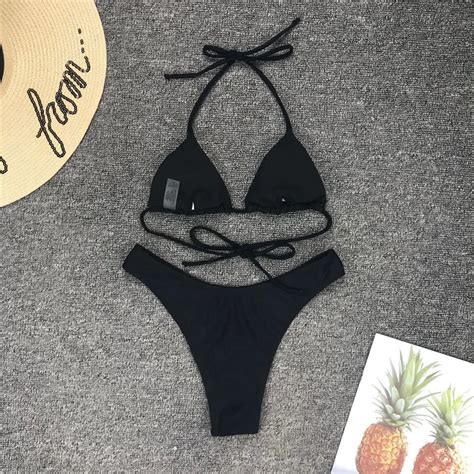 2019 New Design Whole Sale Hot Girls Sexy Low Rise Bikini Two Piece