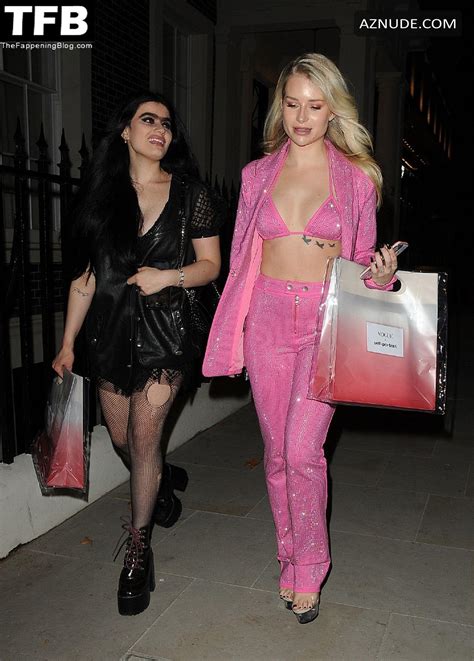 Lottie Moss Sexy Seen Showing Off Her Hot Cleavage At The Vogue Self Portrait Party In London