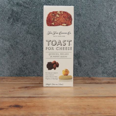 Toast For Cheese Quinces Pecans Poppy Seeds Otters Fine Foods