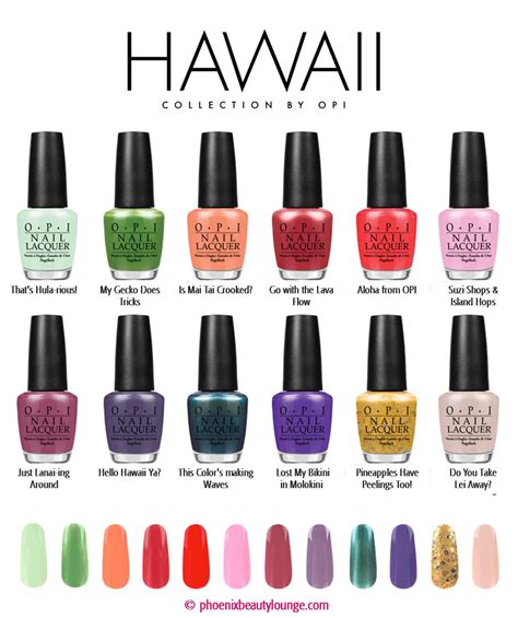 Opi Gel Color Chart