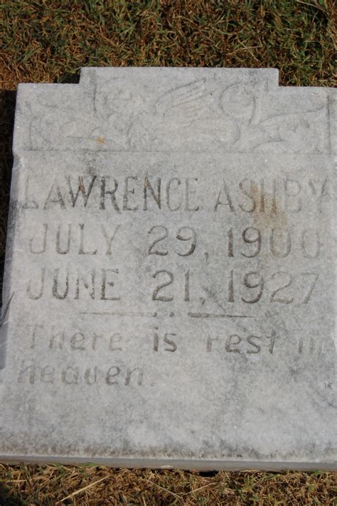 Lawrence Ashby Find A Grave Memorial