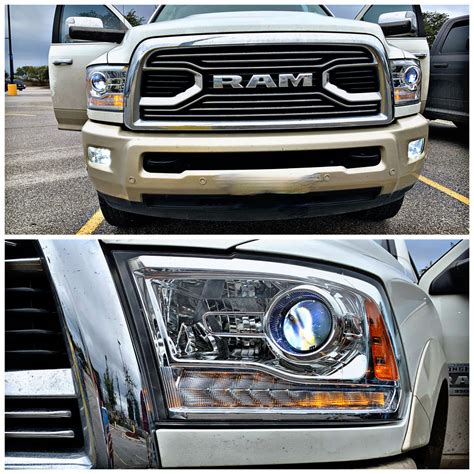 2009 2020 Dodge Ram 1500 2500 3500 Led Headlights High Low Fog Light Offroadledbars