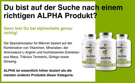 Alphavitalis Alpha Kapseln Hochdosiert Zur Langzeitanwendung F R M Nner