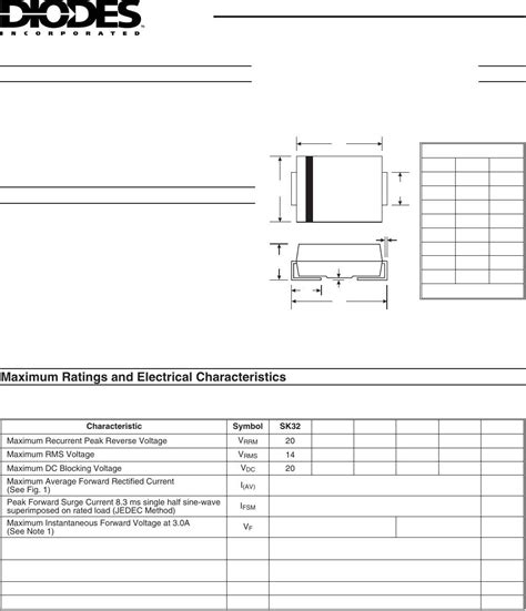 SK32 - SK36 Datasheet by Diodes Incorporated | Digi-Key Electronics
