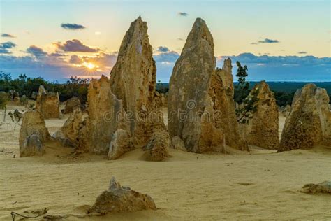 Sunset Over Pinnacles At Nambung National Park Western Australia 7