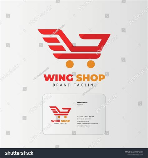 Online Shop Logo Designs Template Illustration Stock Vector Royalty