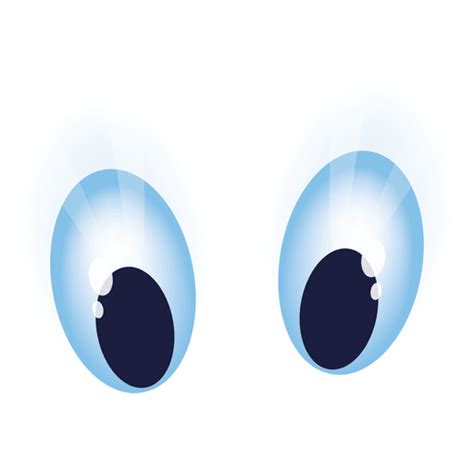 Blue Cartoon Eyes PNG & SVG Design For T-Shirts