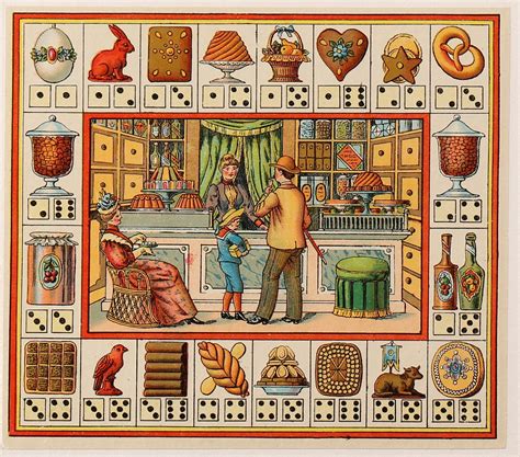 French Board Game- Antique Engraving - Authentic Vintage Posters