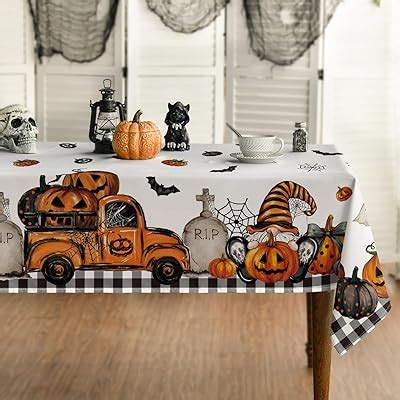 Amazon Horaldaily Halloween Tablecloth 60x84 Inch Rectangular