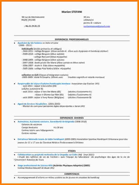 Exemple De Cv Auxiliaire Puericulture Laboite Cv Fr