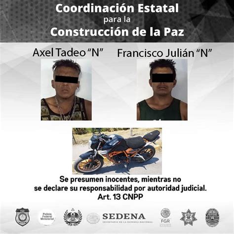 Mando Coordinado De La Polic A De Morelos Detiene A Dos Hombres Por