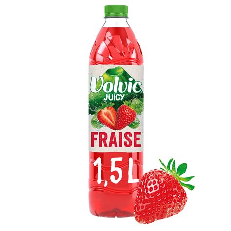 Eau aromatisée fraise VOLVIC JUICY la bouteille d 1 5L à Prix Carrefour