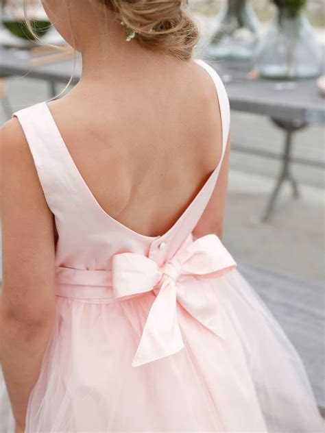 Robe De Cérémonie Fille En Satin Et Tulle Blanc Vertbaudet